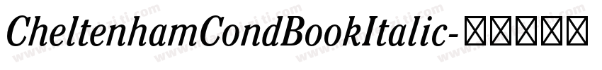 CheltenhamCondBookItalic字体转换