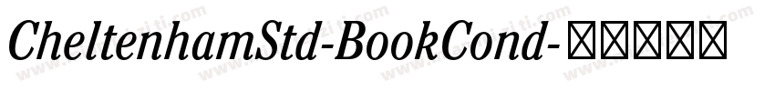 CheltenhamStd-BookCond字体转换