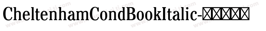 CheltenhamCondBookItalic字体转换