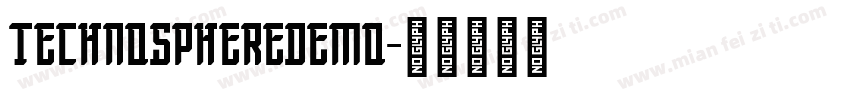 TechnoSphereDemo字体转换