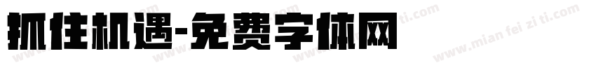 抓住机遇字体转换