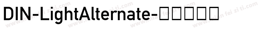DIN-LightAlternate字体转换