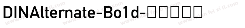 DINAlternate-Bo1d字体转换
