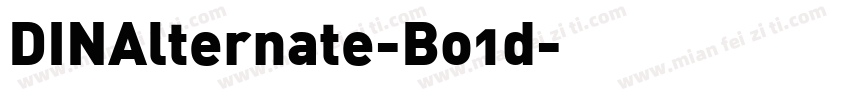 DINAlternate-Bo1d字体转换
