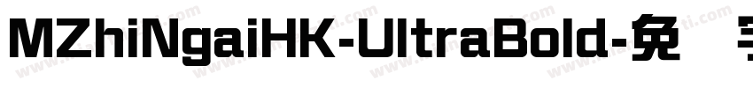 MZhiNgaiHK-UltraBold字体转换