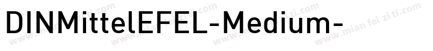 DINMittelEFEL-Medium字体转换