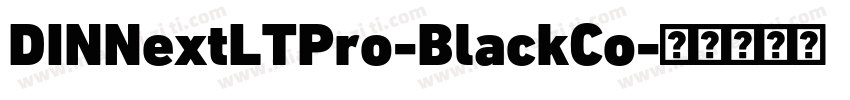 DINNextLTPro-BlackCo字体转换