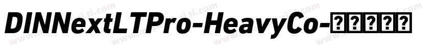 DINNextLTPro-HeavyCo字体转换