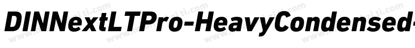 DINNextLTPro-HeavyCondensed字体转换