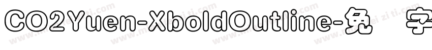 CO2Yuen-XboldOutline字体转换