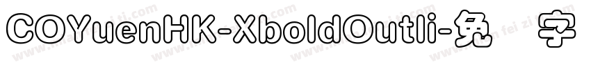 COYuenHK-XboldOutli字体转换