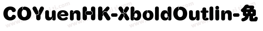 COYuenHK-XboldOutlin字体转换