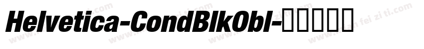 Helvetica-CondBlkObl字体转换