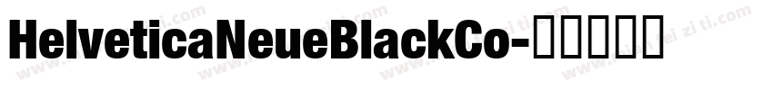 HelveticaNeueBlackCo字体转换