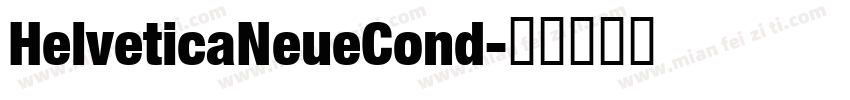 HelveticaNeueCond字体转换