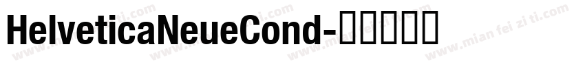 HelveticaNeueCond字体转换