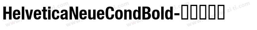 HelveticaNeueCondBold字体转换