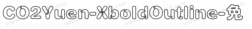 CO2Yuen-XboldOutline字体转换