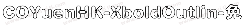COYuenHK-XboldOutlin字体转换