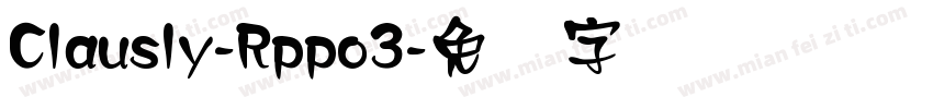 Clausly-Rppo3字体转换