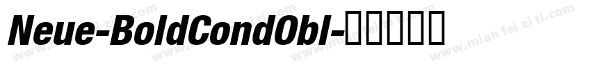 Neue-BoldCondObl字体转换