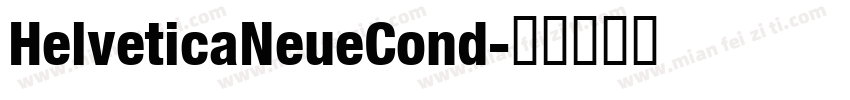 HelveticaNeueCond字体转换