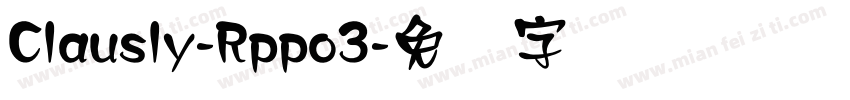 Clausly-Rppo3字体转换