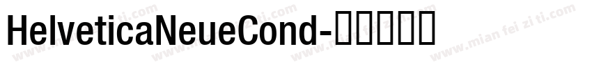 HelveticaNeueCond字体转换