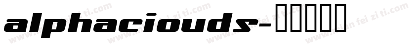 alphaciouds字体转换