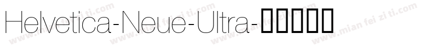 Helvetica-Neue-Ultra字体转换