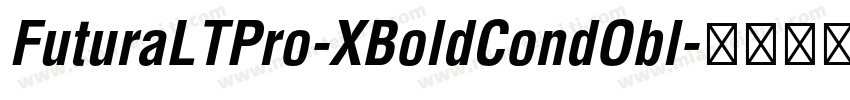 FuturaLTPro-XBoldCondObl字体转换