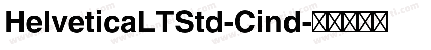HelveticaLTStd-Cind字体转换