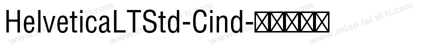 HelveticaLTStd-Cind字体转换