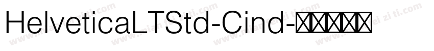 HelveticaLTStd-Cind字体转换