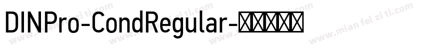 DINPro-CondRegular字体转换