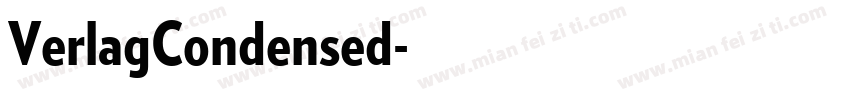 VerlagCondensed字体转换
