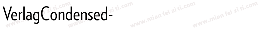 VerlagCondensed字体转换