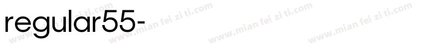 regular55字体转换