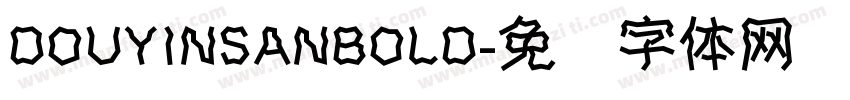 DOUYINSANBOLD字体转换