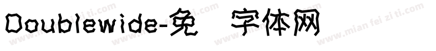 Doublewide字体转换