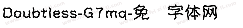 Doubtless-G7mq字体转换