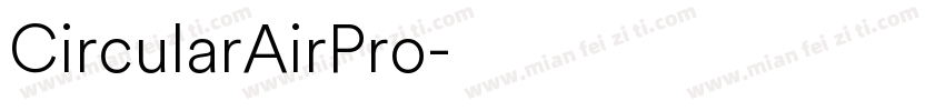 CircularAirPro字体转换