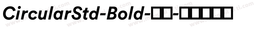 CircularStd-Bold-粗体字体转换