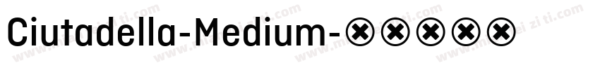 Ciutadella-Medium字体转换