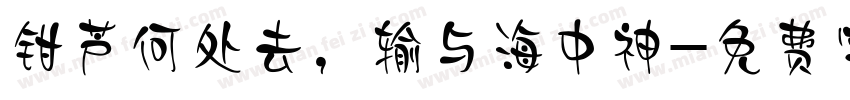 钳芦何处去，输与海中神字体转换
