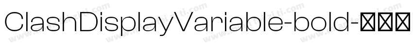 ClashDisplayVariable-bold字体转换