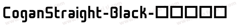 CoganStraight-Black字体转换