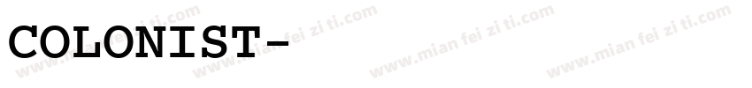 COLONIST字体转换