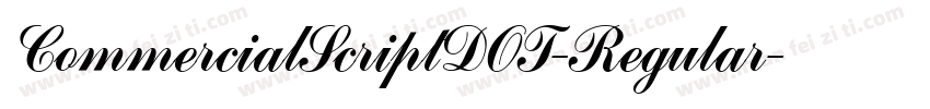 CommercialScriptDOT-Regular字体转换