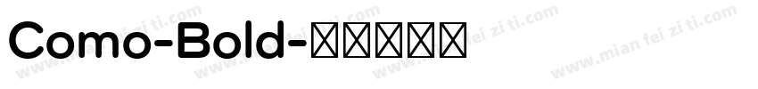 Como-Bold字体转换
